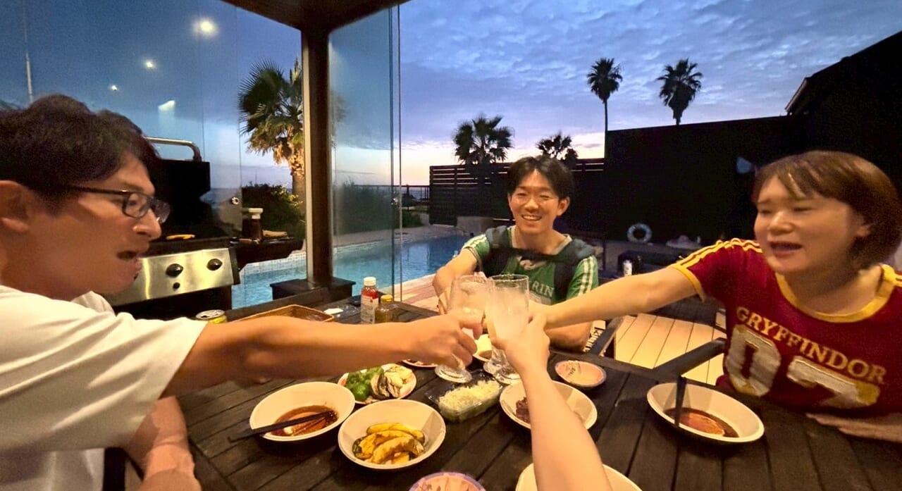 家族で過ごす